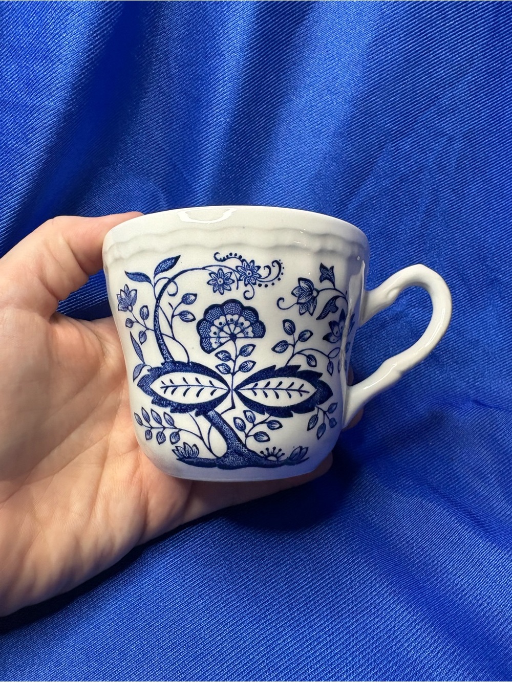 Vintage Enoch Wedgwood Blue Heritage Cup & Saucer Set | Made in England